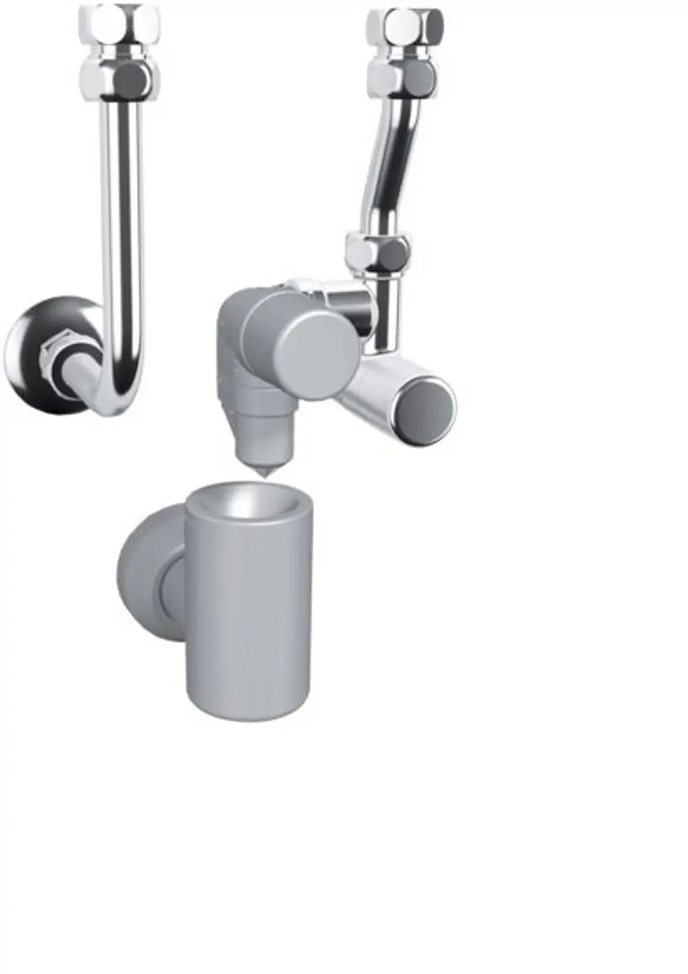 Produktbild der STIEBEL ELTRON Sicherheitsgruppe KV 30, 238957, für druckfeste Warmwasserspeicher, bestehend aus Armaturen und Zubehör in Chromoptik.
